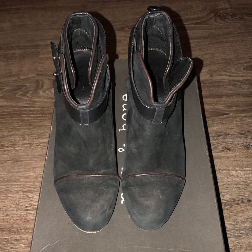 Rag and bone harrow boot- black suede